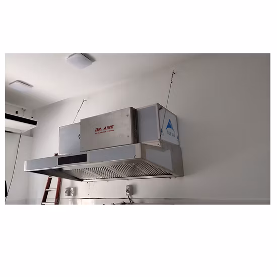 Campana extractora sin conductos Dr Aire para equipos de cocina para Mcdonalds Eliminación de humo superior al 95%