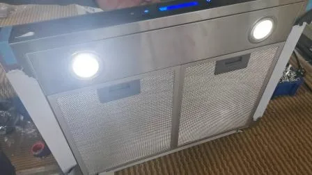 Campana delgada para cocina con tiro descendente debajo del gabinete Campana extractora con iluminación LED